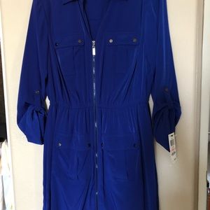 New beautiful bright blue dress